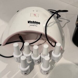 Vishine UV LED Nail Lamp with Gel Polish Set